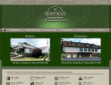 Tablet Screenshot of hoffmanfuneralhomes.com